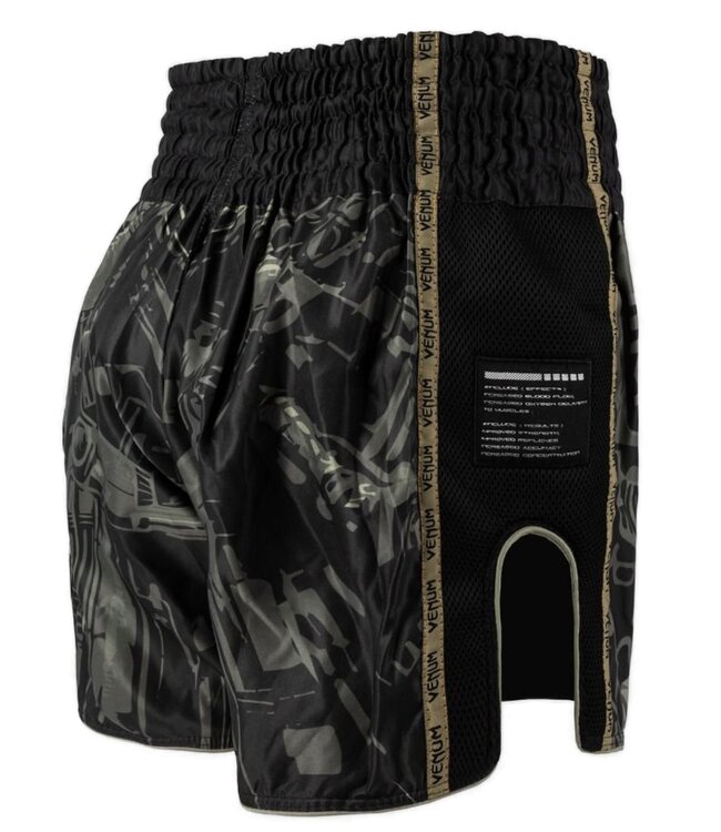 Venum Invader Muay Thai Kickboks Shorts Zwart Zand