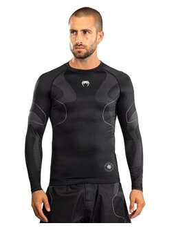 Venum Venum Nexus Rashguards Langarm Schwarz Silber