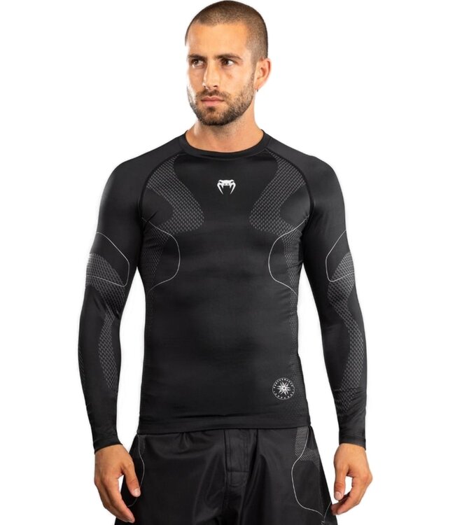 Venum Nexus Rashguards Long Sleeves Black Silver