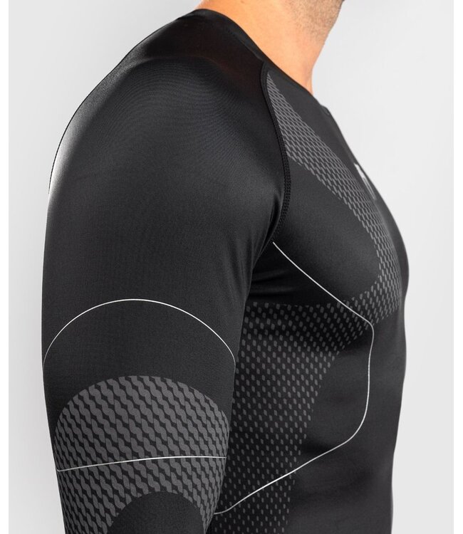 Venum Nexus Rashguards Langarm Schwarz Silber
