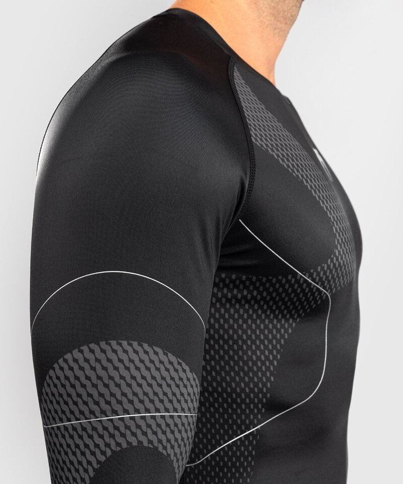 Venum Venum Nexus Rashguards Langarm Schwarz Silber