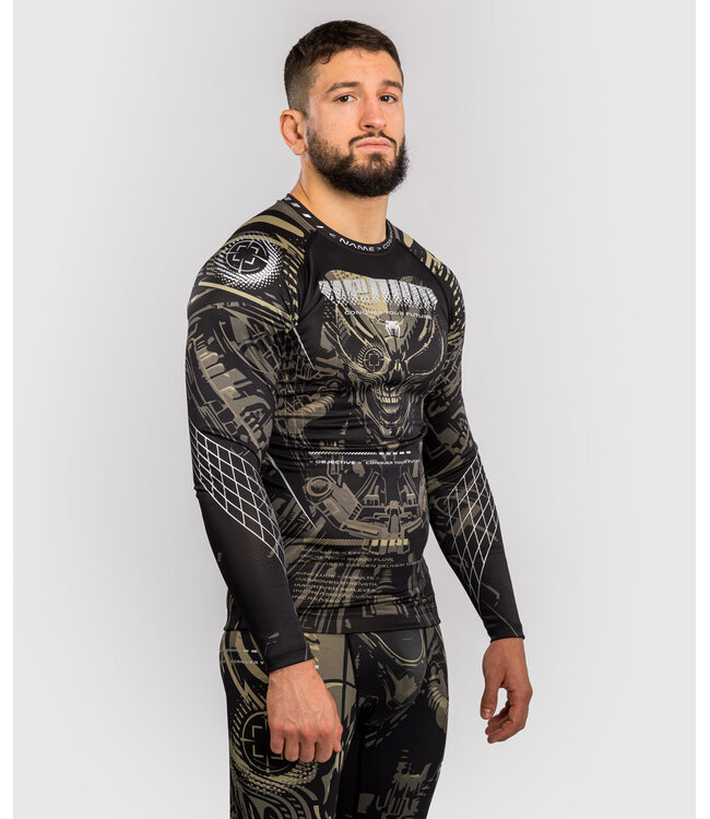 Venum Invader Rashguard Lange Mouwen Zwart Zand