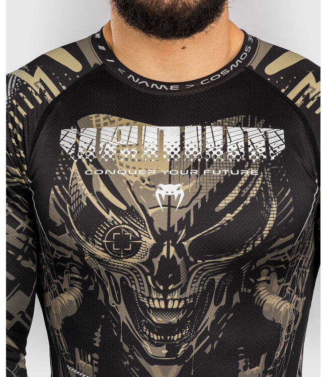 Venum Invader Rashguard Lange Mouwen Zwart Zand