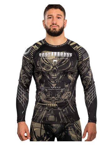 Venum Venum Invader Rashguard Lange Mouwen Zwart Zand