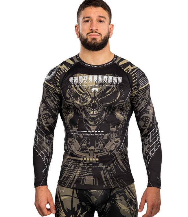 Venum Invader Rashguard Long Sleeves Black Zand