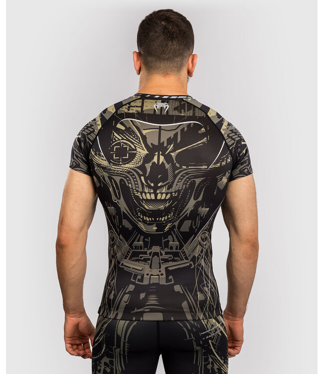 Venum Invader Rash Guard Compressieshirt Zwart Zand