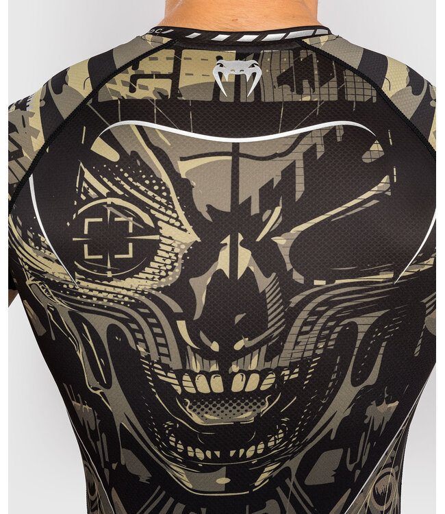 Venum Invader Rash Guard Compressieshirt Zwart Zand