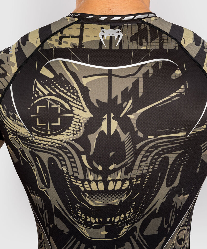 Venum Venum Invader Rash Guard Compressieshirt Zwart Zand