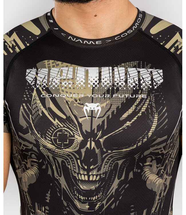 Venum Invader Rash Guard Compressieshirt Zwart Zand