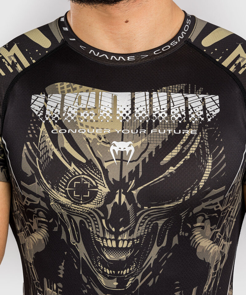 Venum Venum Invader Rash Guard Compressieshirt Zwart Zand