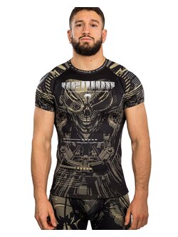 Venum Venum Invader Rash Guard Compressieshirt Zwart Zand