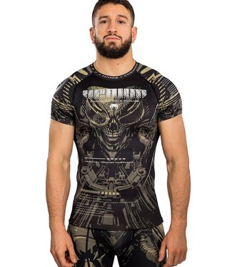 Venum Venum Invader Rash Guard Compression Shirt Black Zand