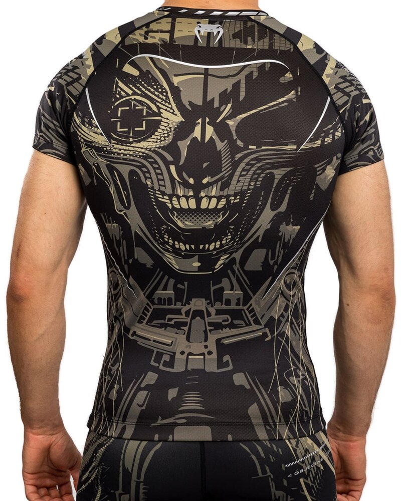 Venum Venum Invader Rash Guard Compressieshirt Zwart Zand