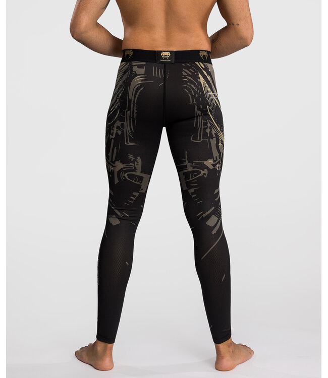 Venum Invader Spats Sportleggings Schwarz Zand