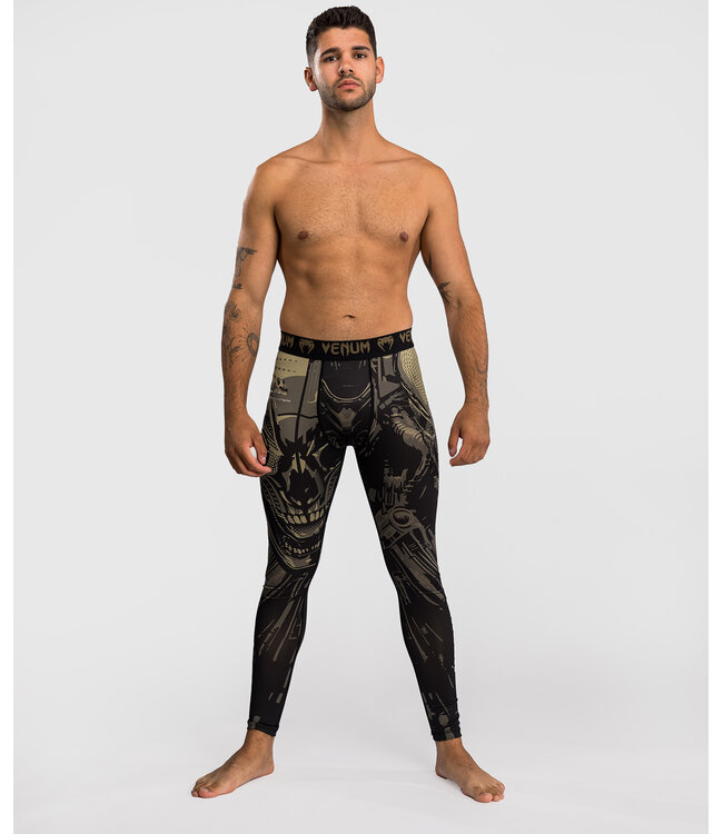 Venum Invader Spats Sportleggings Schwarz Zand