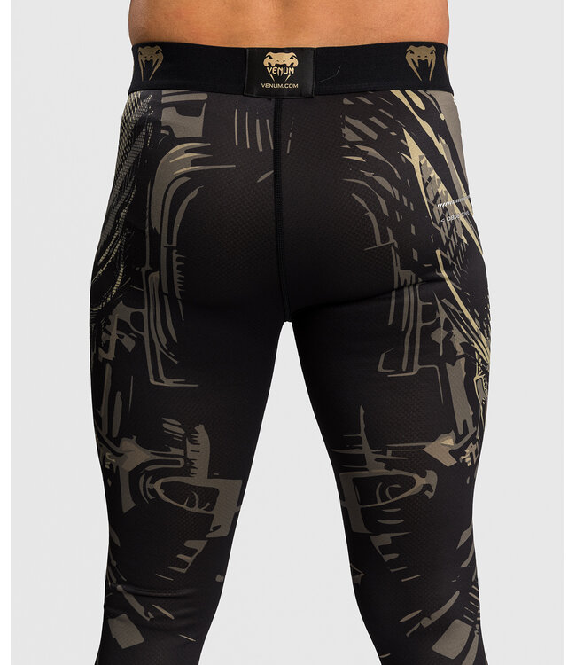 Venum Invader Spats Sports Leggings Black Zand