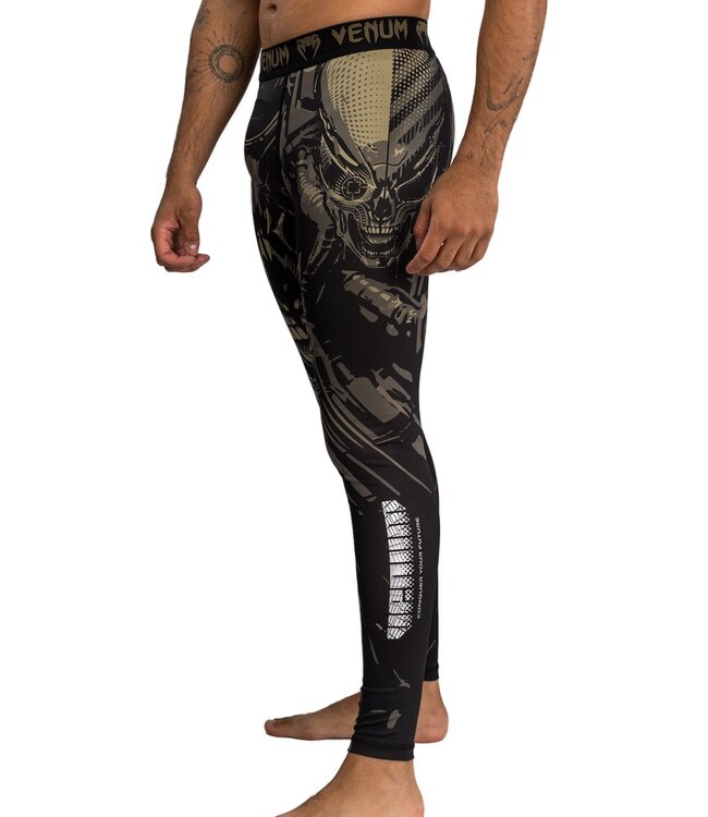 Venum Invader Spats Sports Leggings Black Zand