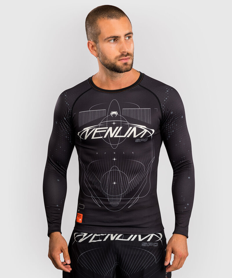 Venum Venum Eclipse Rash Guards Long Sleeves Black Ivory
