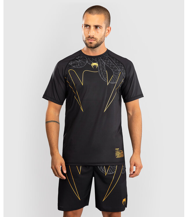 Venum Serpenti Dry Tech T-Shirts Schwarz Silber Gold