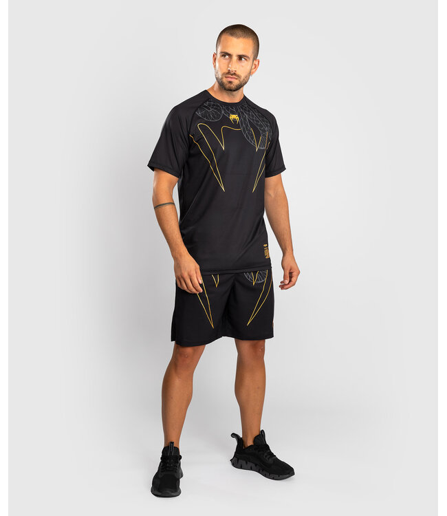 Venum Serpenti Dry Tech T-Shirts Black Silver Gold