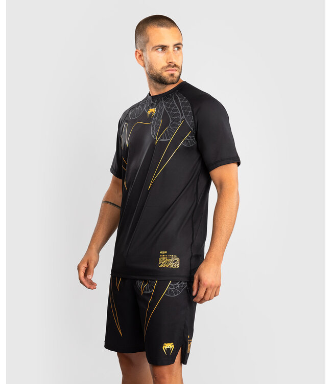 Venum Serpenti Dry Tech T-Shirts Schwarz Silber Gold