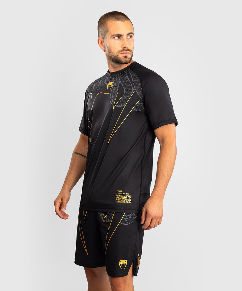Venum Venum Serpenti Dry Tech T-Shirts Black Silver Gold