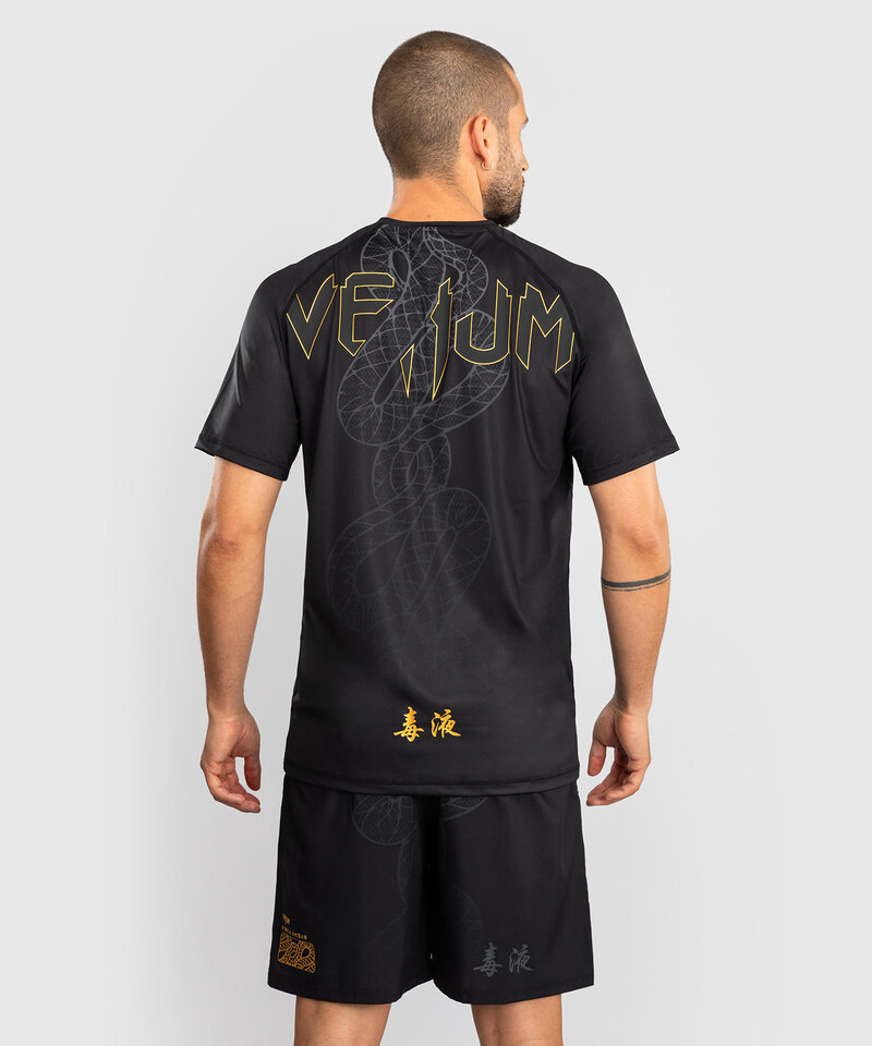 Venum Venum Serpenti Dry Tech T-Shirts Schwarz Silber Gold