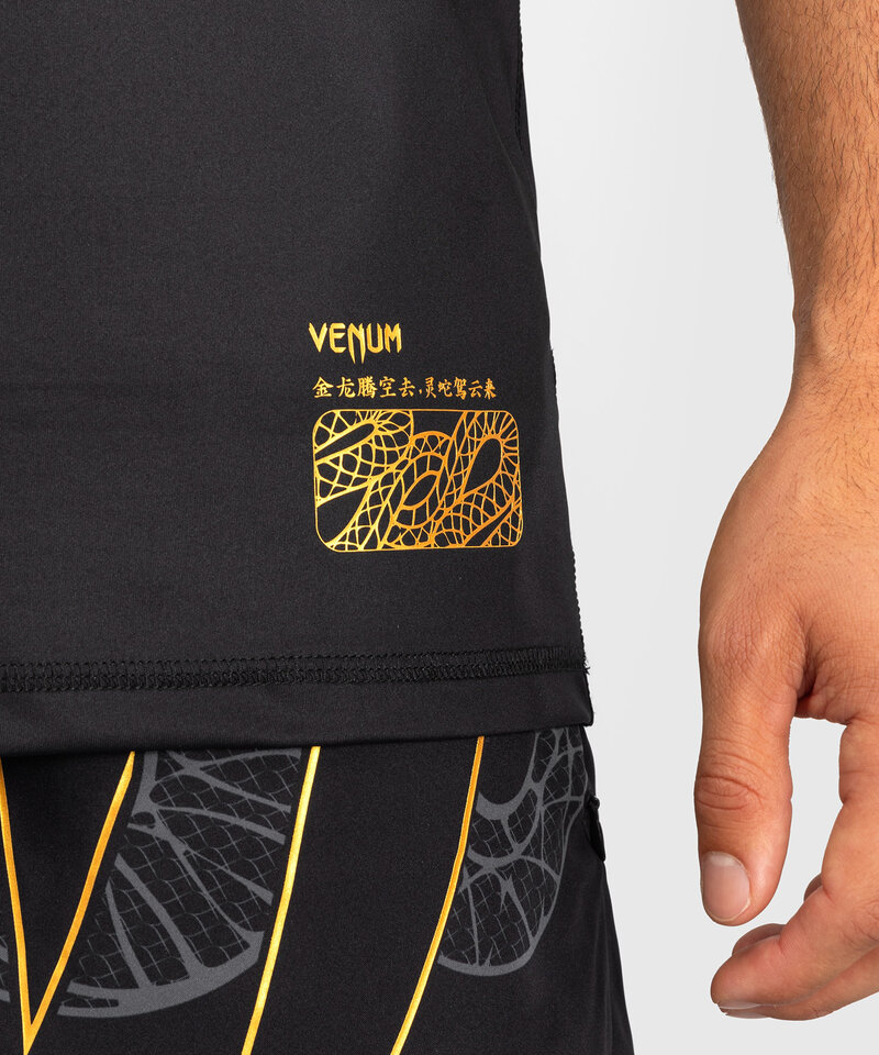 Venum Venum Serpenti Dry Tech T-Shirts Schwarz Silber Gold