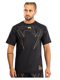 Venum Venum Serpenti Dry Tech T-shirts Zwart Zilver Goud