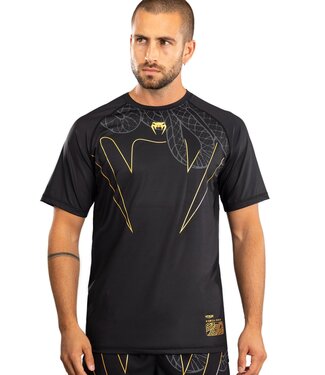 Venum Venum Serpenti Dry Tech T-shirts Zwart Zilver Goud