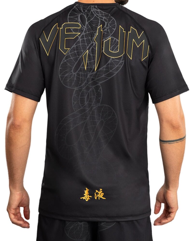 Venum Venum Serpenti Dry Tech T-Shirts Schwarz Silber Gold