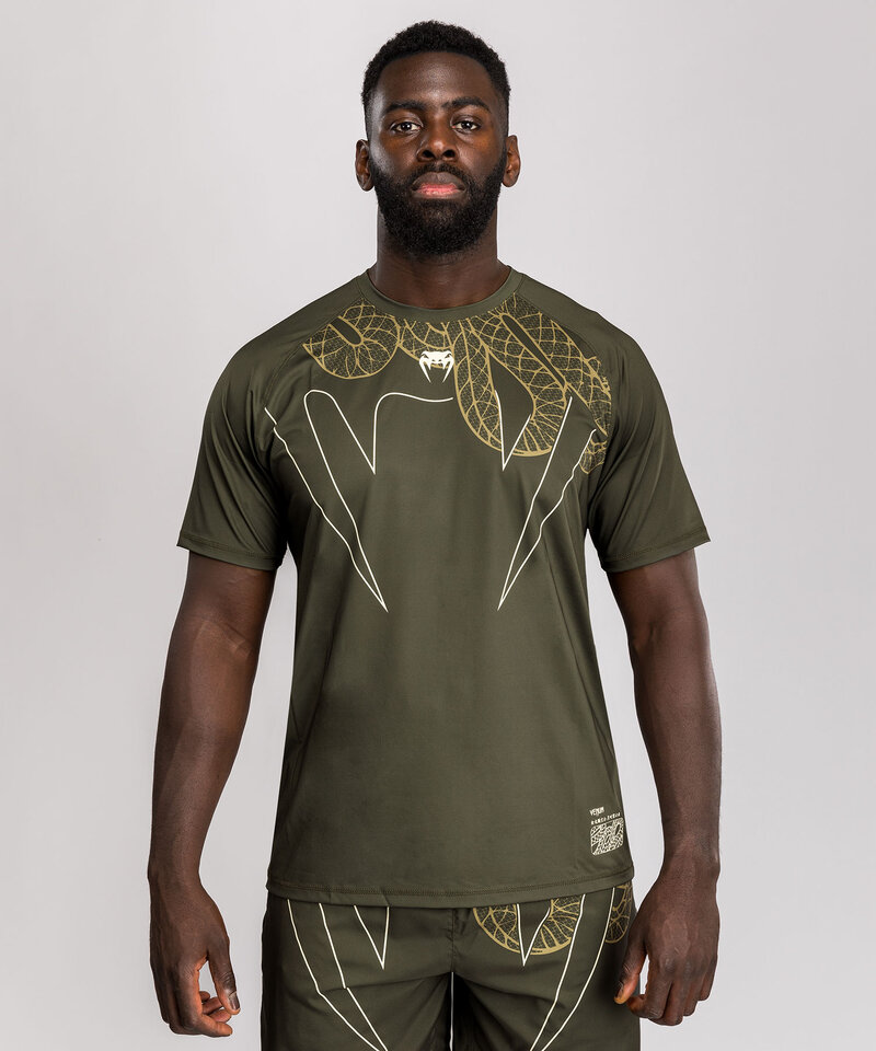 Venum Venum Serpenti Dry Tech T-shirts Kaki Brons Ivoor