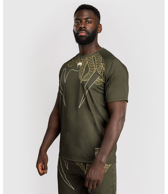 Venum Serpenti Dry Tech T-Shirts Kaki Bronze Ivory