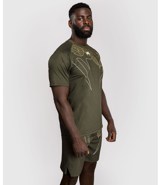 Venum Serpenti Dry Tech T-shirts Kaki Brons Ivoor