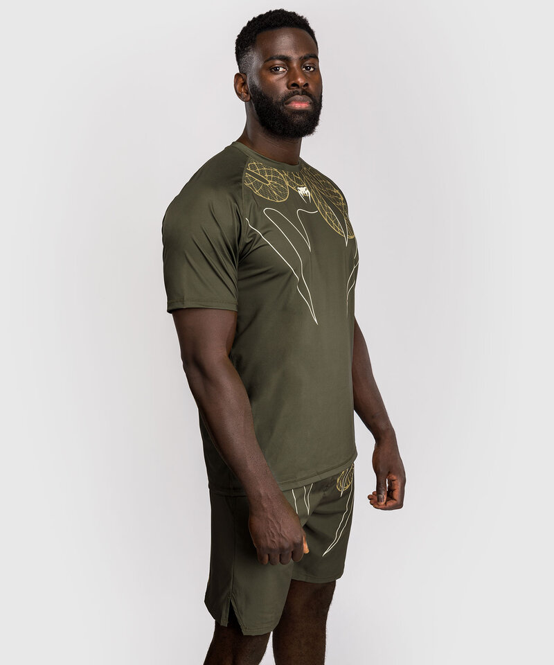 Venum Venum Serpenti Dry Tech T-Shirts Khaki Bronze Elfenbein
