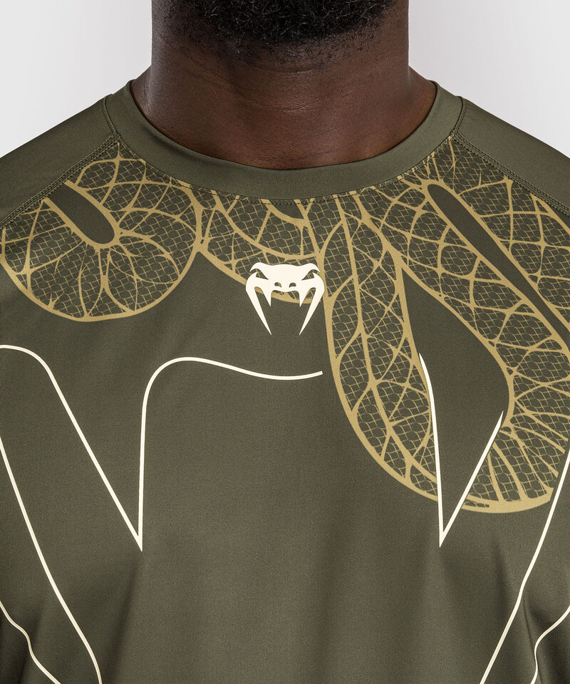 Venum Venum Serpenti Dry Tech T-shirts Kaki Brons Ivoor
