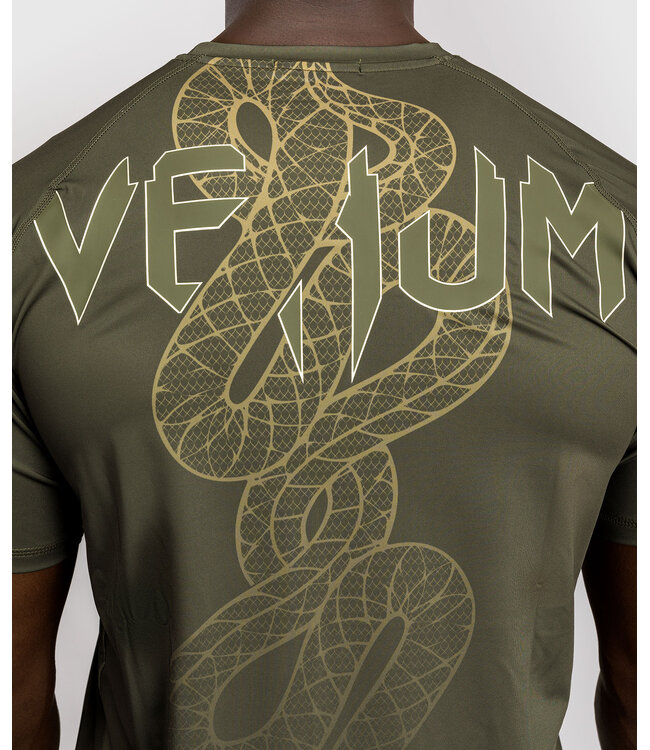 Venum Serpenti Dry Tech T-Shirts Kaki Bronze Ivory