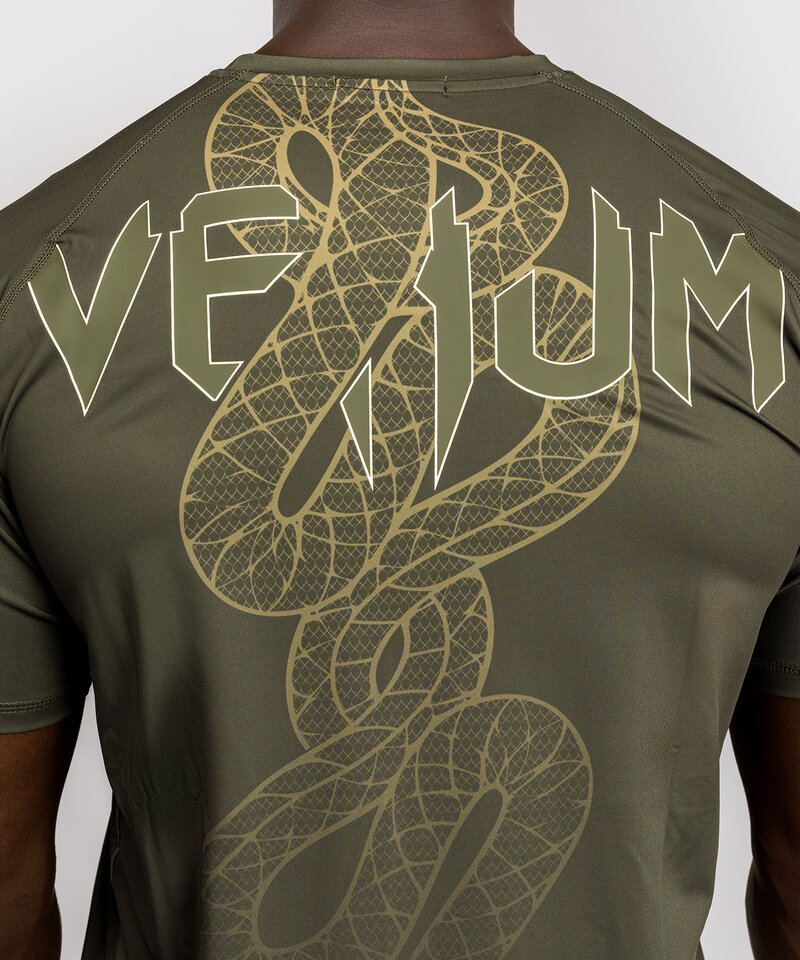 Venum Venum Serpenti Dry Tech T-shirts Kaki Brons Ivoor