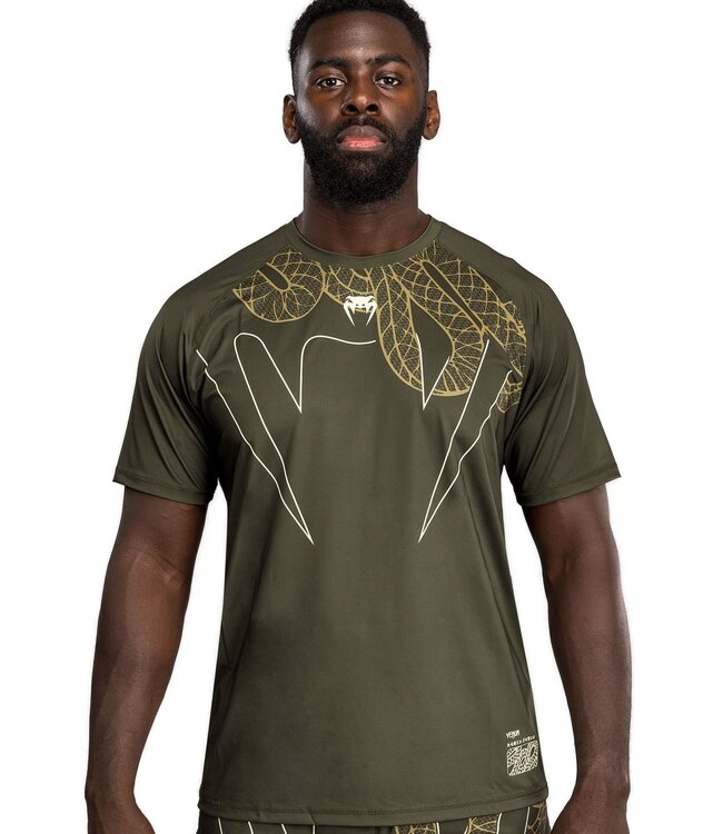 Venum Serpenti Dry Tech T-Shirts Khaki Bronze Elfenbein