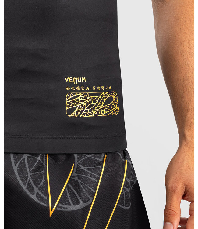 Venum Serpenti Sleeveless Rash Guard Zwart Zilver Goud