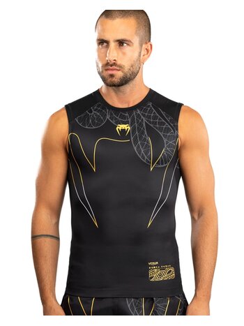 Venum Venum Serpenti Ärmelloser Rashguard Schwarz Silber Gold