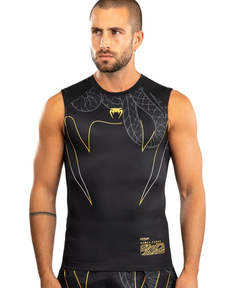 Venum Venum Serpenti Ärmelloser Rashguard Schwarz Silber Gold
