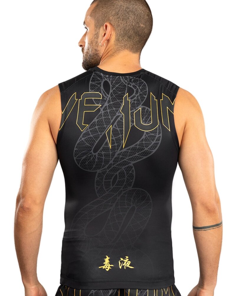 Venum Venum Serpenti Sleeveless Rash Guard Zwart Zilver Goud