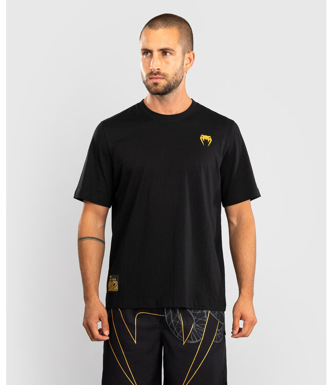 Venum Serpenti T-shirt Katoen Zwart Zilver Goud