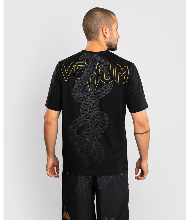 Venum Serpenti T-Shirt Baumwolle Schwarz Silber Gold