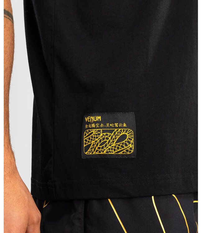 Venum Serpenti T-Shirt Baumwolle Schwarz Silber Gold