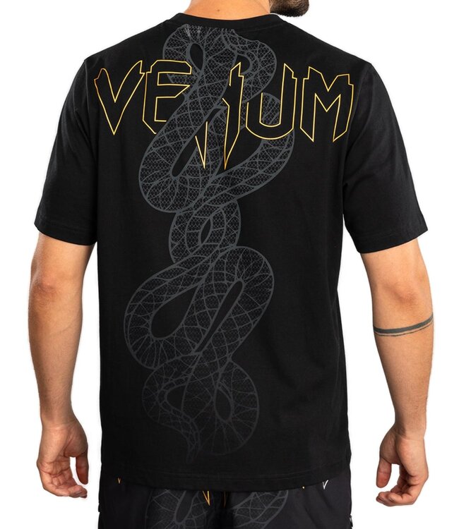 Venum Serpenti T-Shirt Baumwolle Schwarz Silber Gold