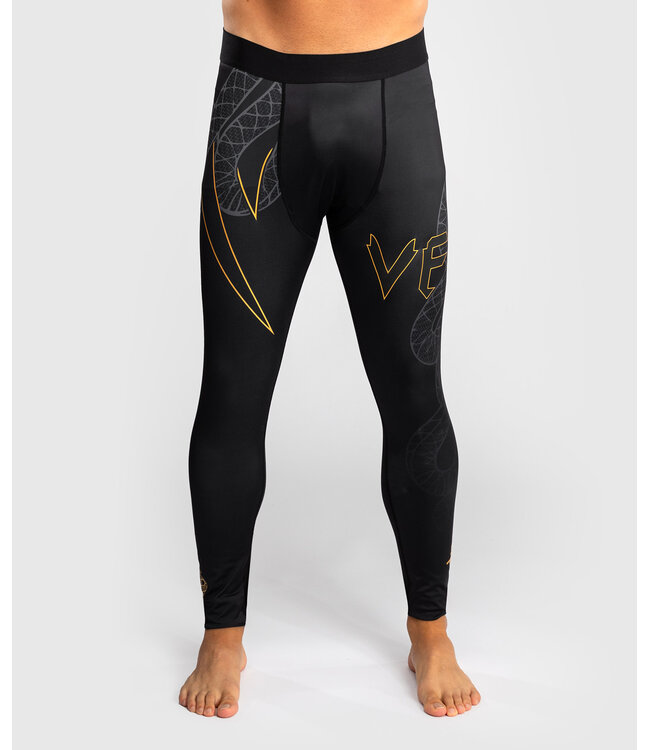 Venum Serpenti Sportlegging Spats Zwart Zilver Goud