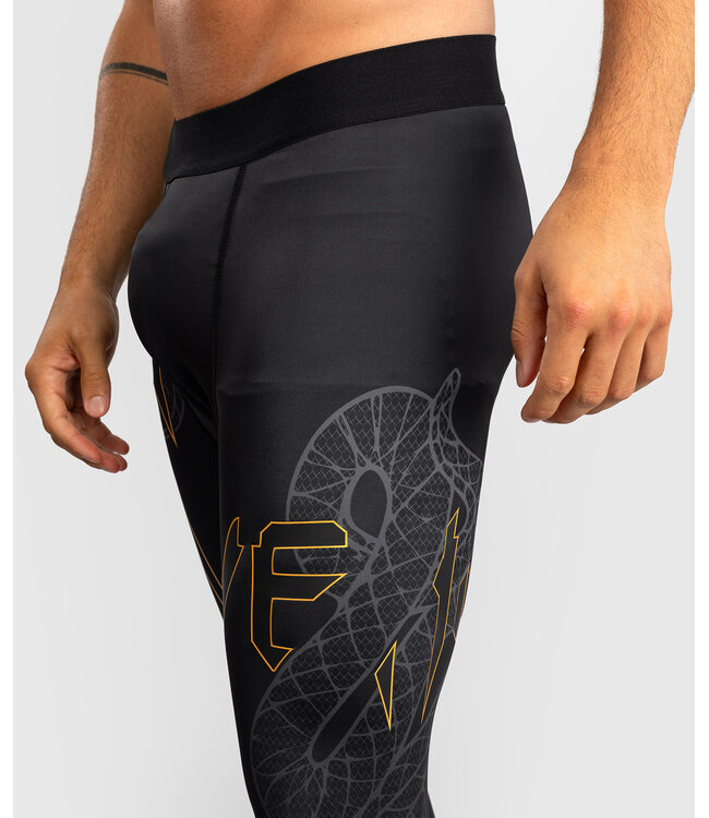 Venum Serpenti Sportlegging Spats Zwart Zilver Goud