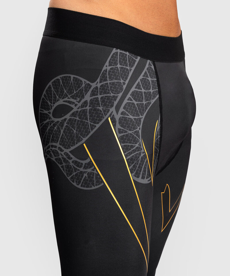 Venum Venum Serpenti Sportlegging Spats Zwart Zilver Goud
